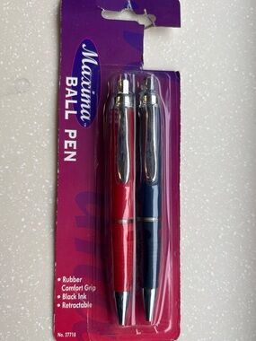 Pentech Maxima Ball Pen Pens Set Of 2 Vintage 2000